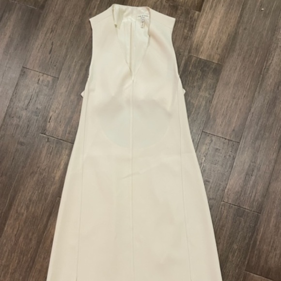 Cream Open-Back Rag & Bone Midi Dress - Picture 1 of 8
